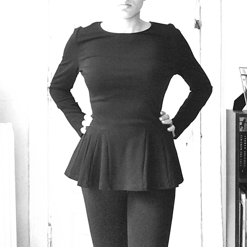 Classic Peplum Top NWOT